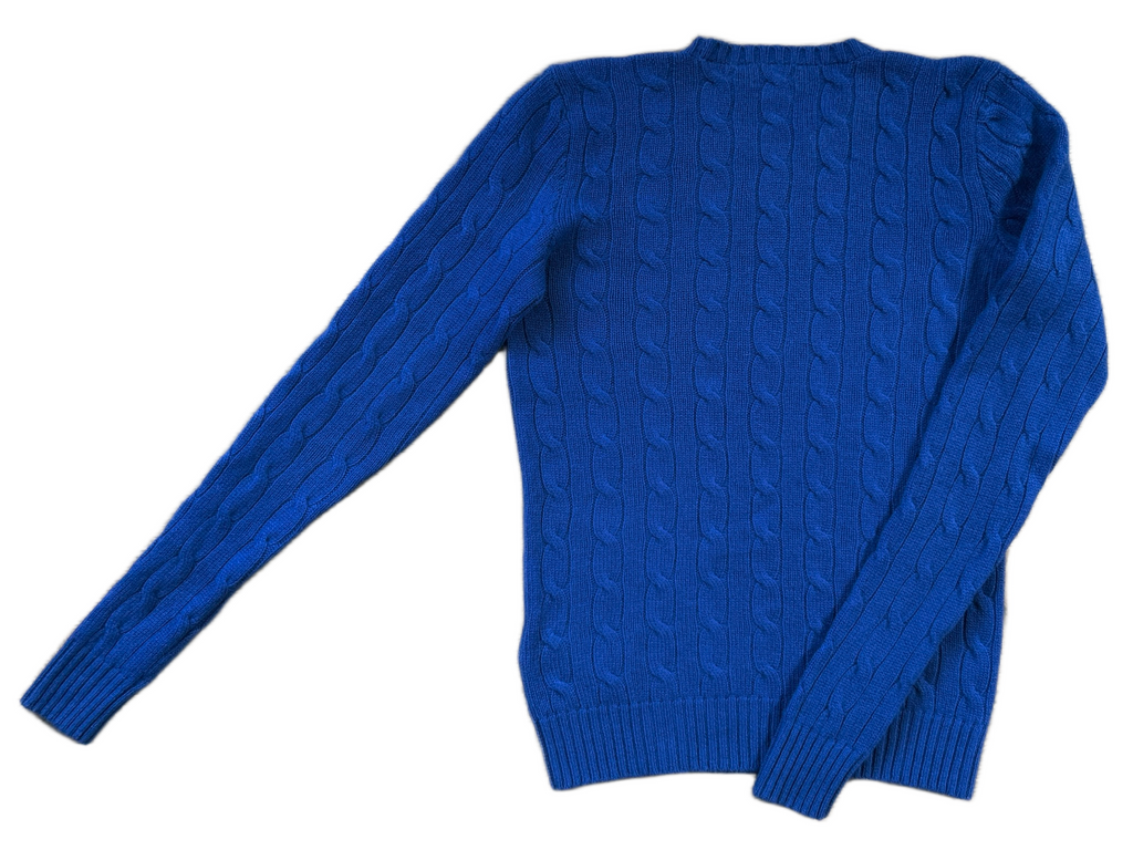POLO RALPH LAUREN, 100% Cashmere Cable Knit Pullover, Women XS - S, NP: 595€