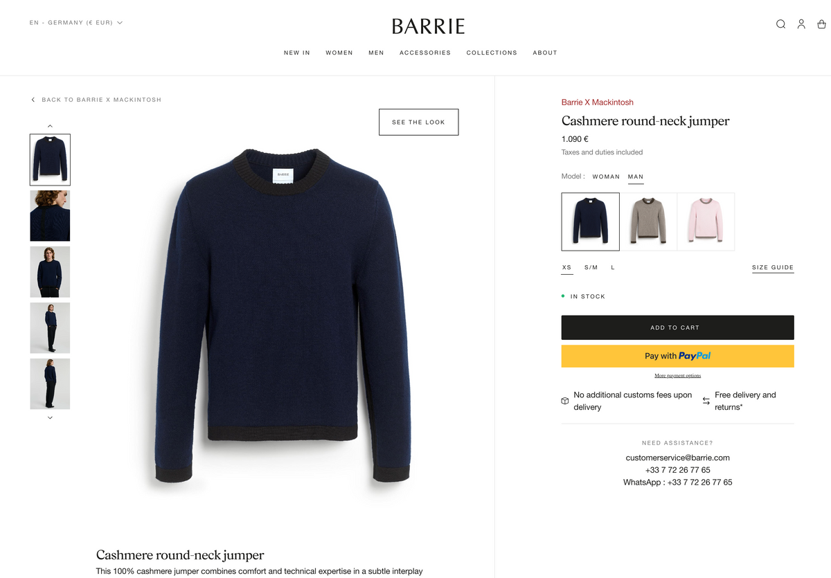 BARRIE, Scotland, 100% Cashmere Pullover, Men XL, XXL NP: +1000€
