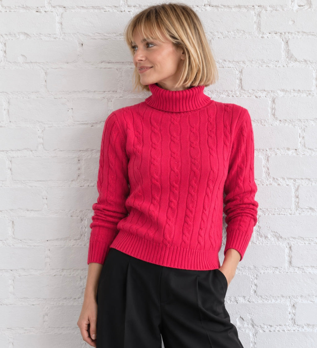 Lord & Taylor, NYC 100% Cashmere Cable Knit Pullover, Women S, NP: ca. 180€