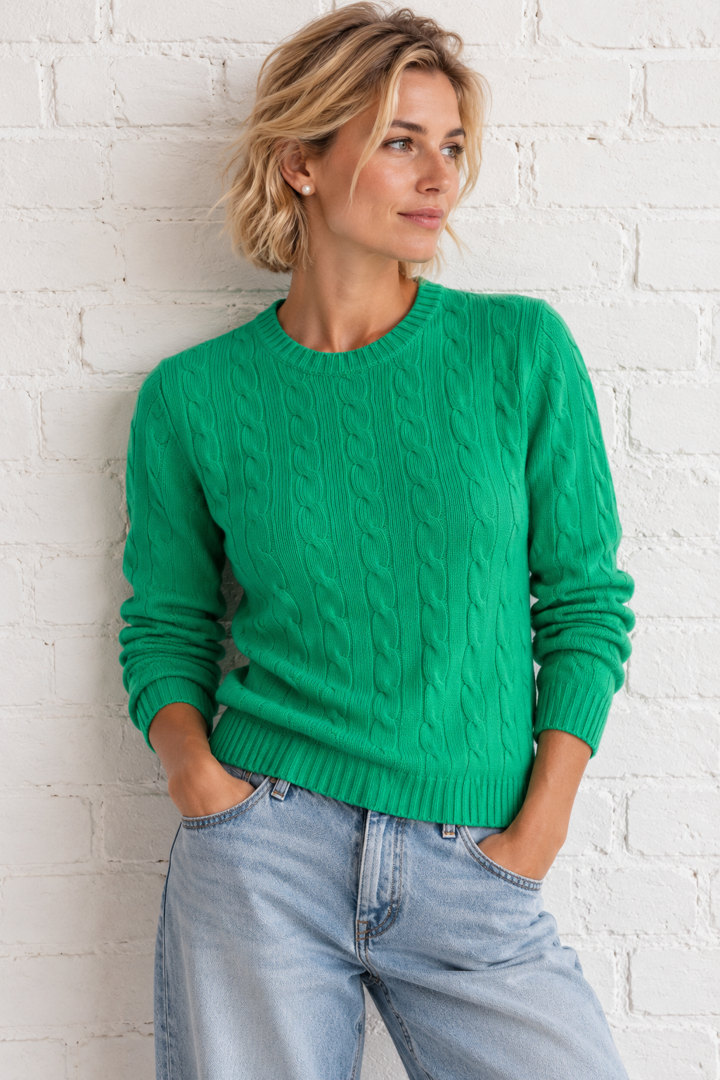 POLO RALPH LAUREN, 100% Cashmere Cable Knit Pullover, Women S, NP: 595€