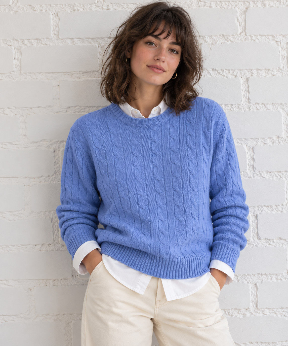 POLO RALPH LAUREN 100% Cashmere Cable Knit Pullover, Women M, L, NP: 595€