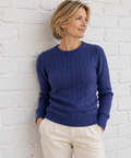 POLO RALPH LAUREN, 100% Cashmere Cable Knit Pullover, Women S, NP: 595€