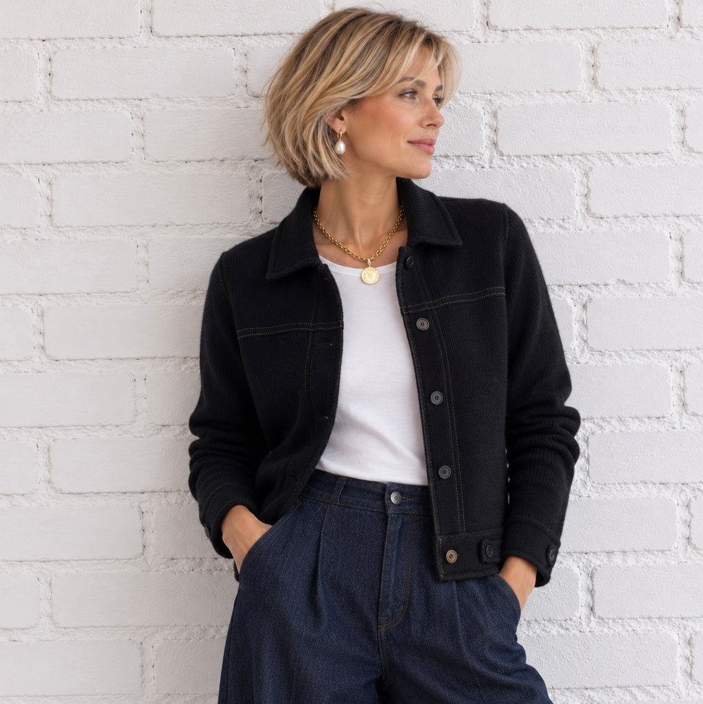 AMICHE, Italy Jacket 100% Cashmere, Women M, NP: ca. 350€