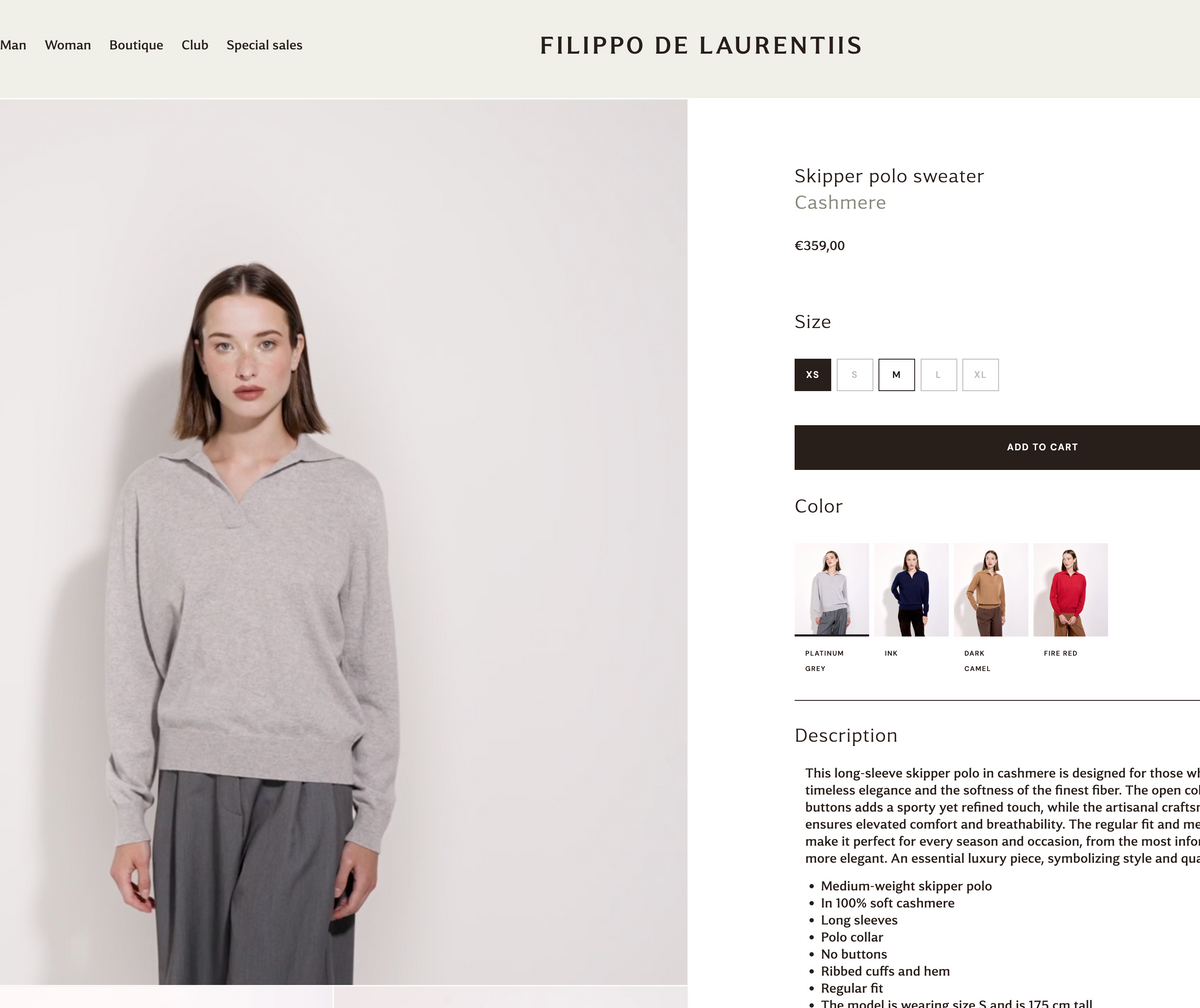 FILIPPO de LAURENTIIS, Italy, Cardigan 100% Cashmere, Women S, NP:  +350€