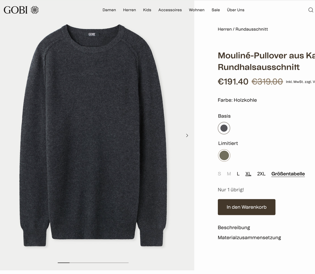 GOBI Cardigan, 100% Cashmere, Women M, NP: +200€