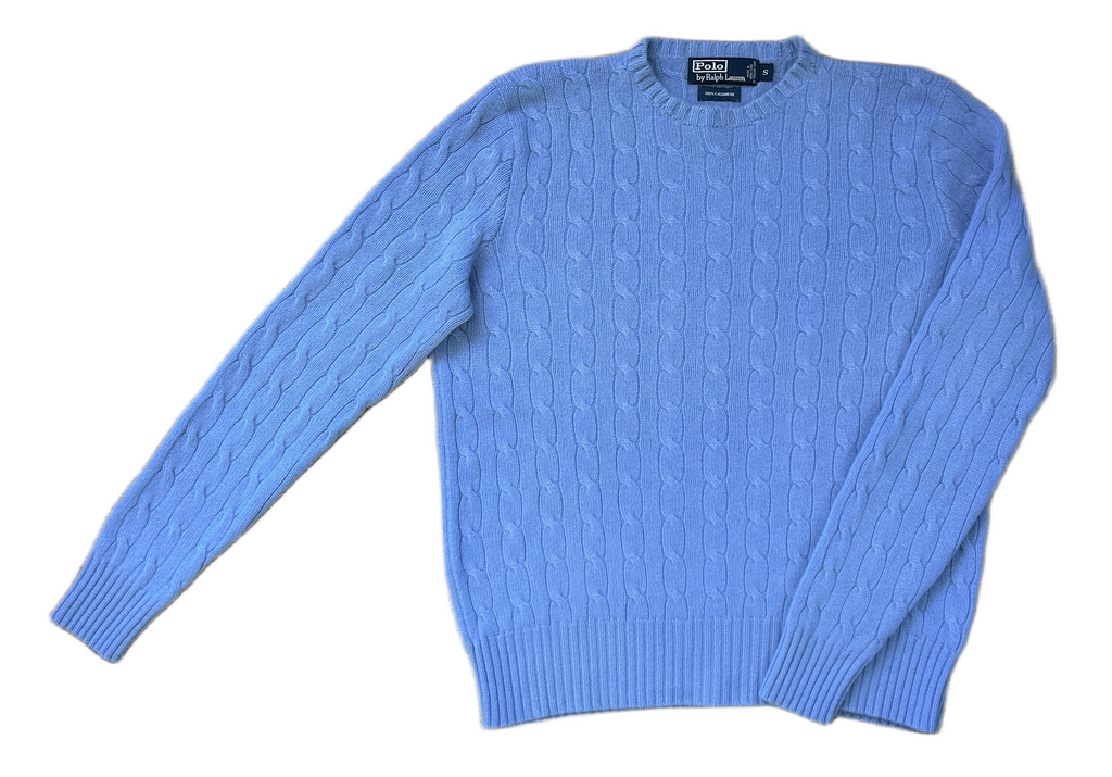 POLO RALPH LAUREN 100% Cashmere Cable Knit Pullover, Women M, L, NP: 595€