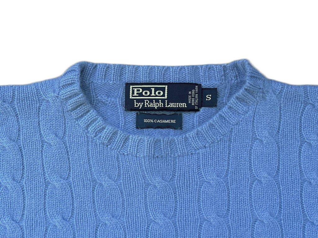 POLO RALPH LAUREN 100% Cashmere Cable Knit Pullover, Women M, L, NP: 595€