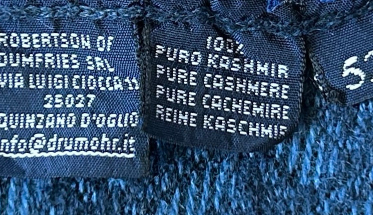 DRUMOHR, Scotland, 100% Cashmere Pullover, Men L, NP: 580€