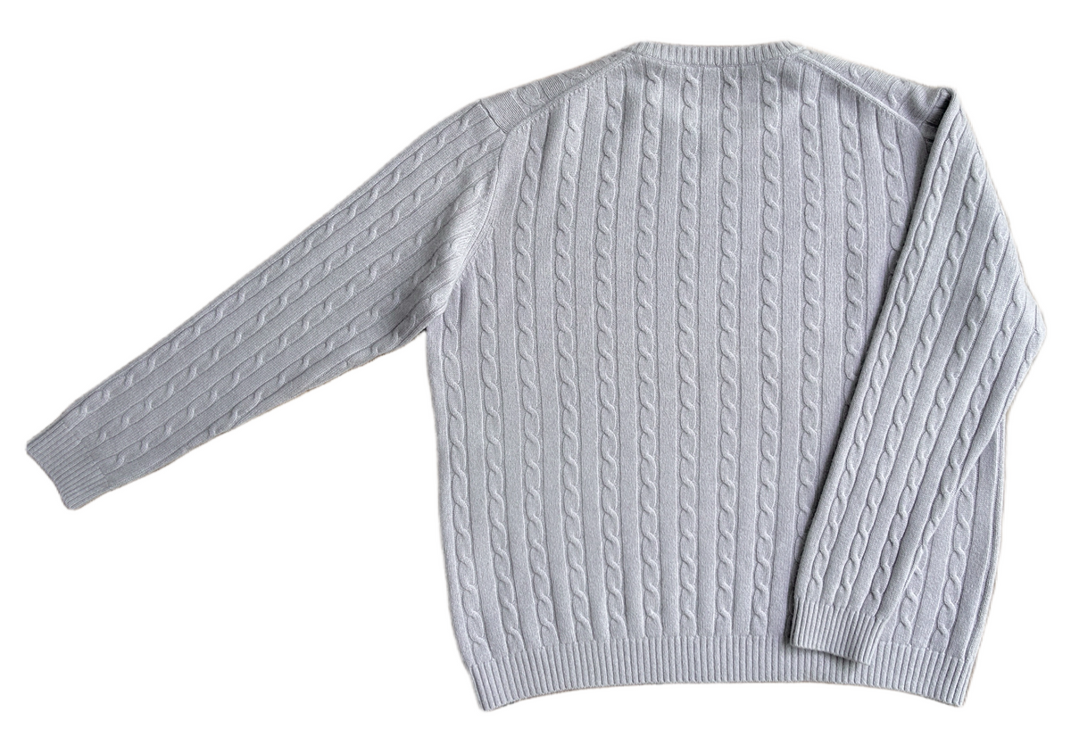 LYNON, Italy 100% Cashmere, Cable Knit Pullover, Men XL, NP: ca. 300€