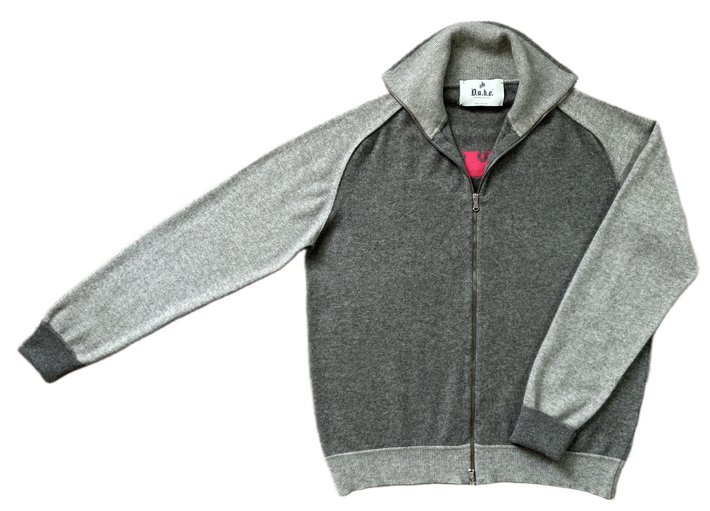 D.U.K.E., Italy, 100% Cashmere Zip-Cardigan, Men L, XL, NP: +1100€