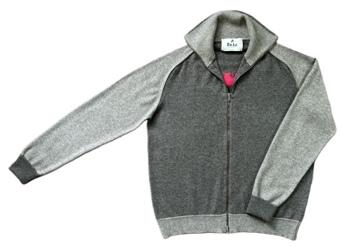 D.U.K.E., Italy, 100% Cashmere Zip-Cardigan, Men L, XL, NP: +1100€