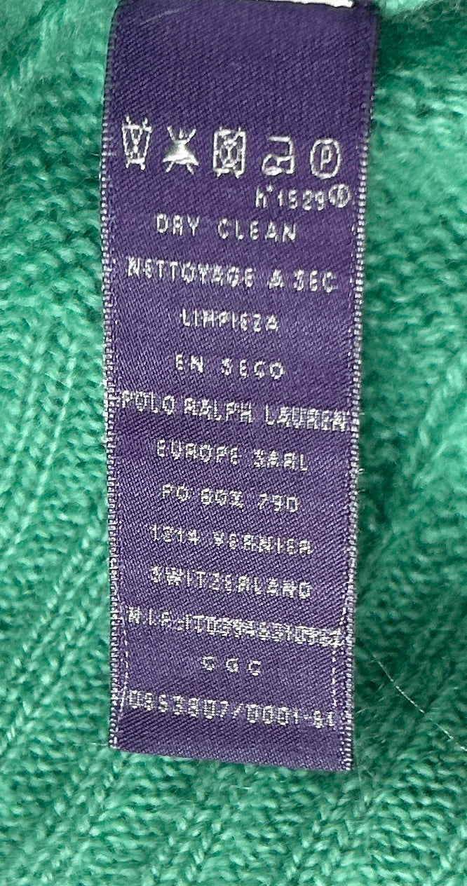 RALPH LAUREN COLLECTION 100% Cashmere Cable Pullover, Men S-M, NP: 1200€