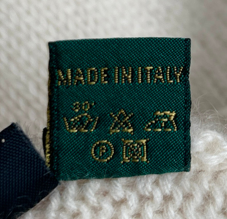 La Mattina, Italy 100% Cashmere Cable Pullover, Women S, NP: +400€
