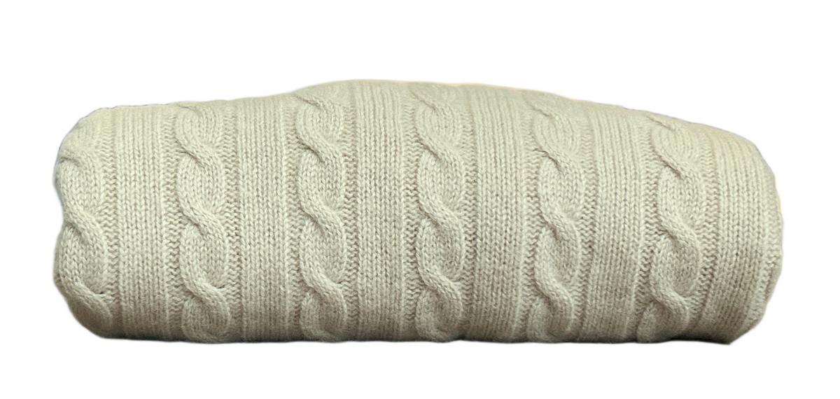 LAUREN, Ralph Lauren 100% Cashmere Cable Knit Pullover, Women M, NP: 185€