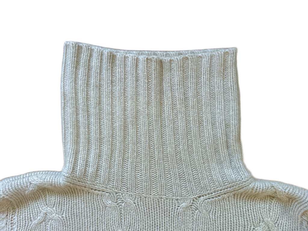 La Mattina, Italy 100% Cashmere Cable Pullover, Women M-L, NP: +400€