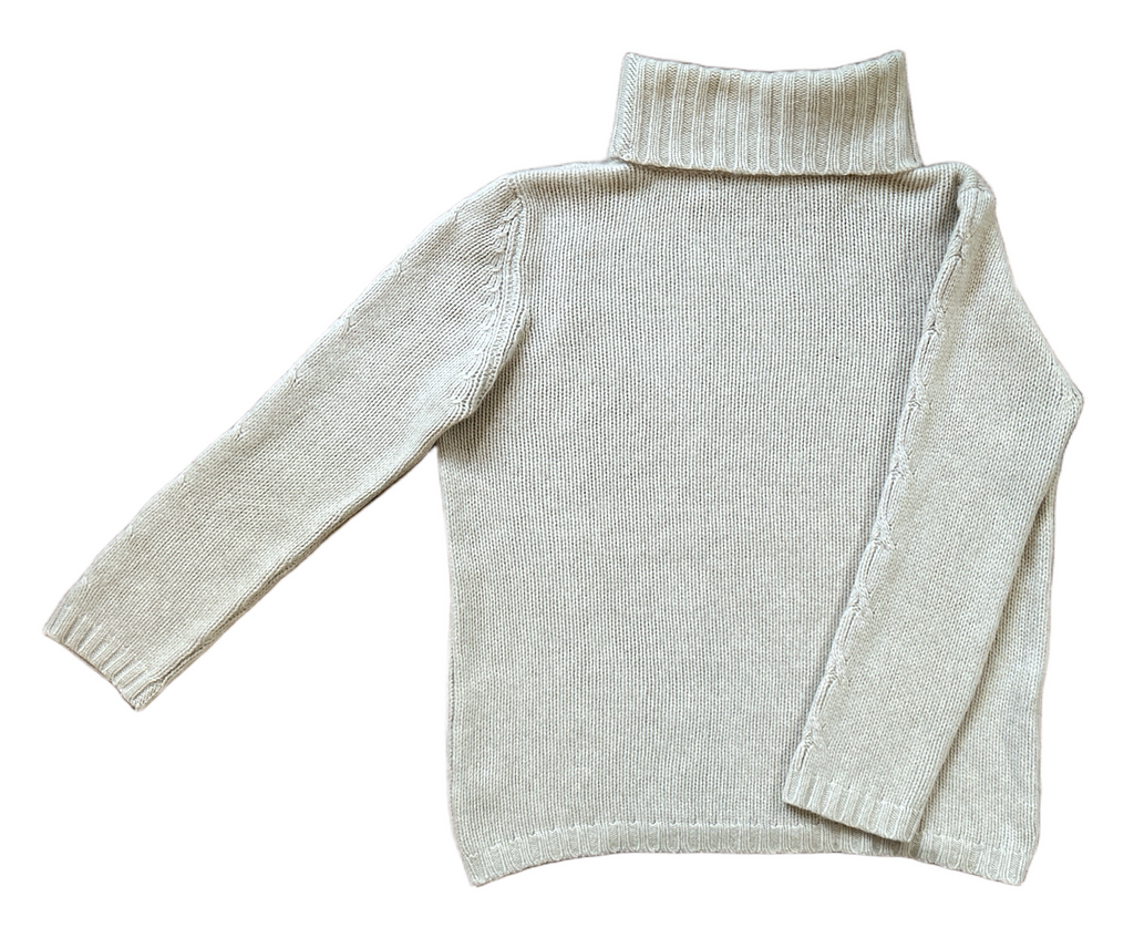 La Mattina, Italy 100% Cashmere Cable Pullover, Women M-L, NP: +400€