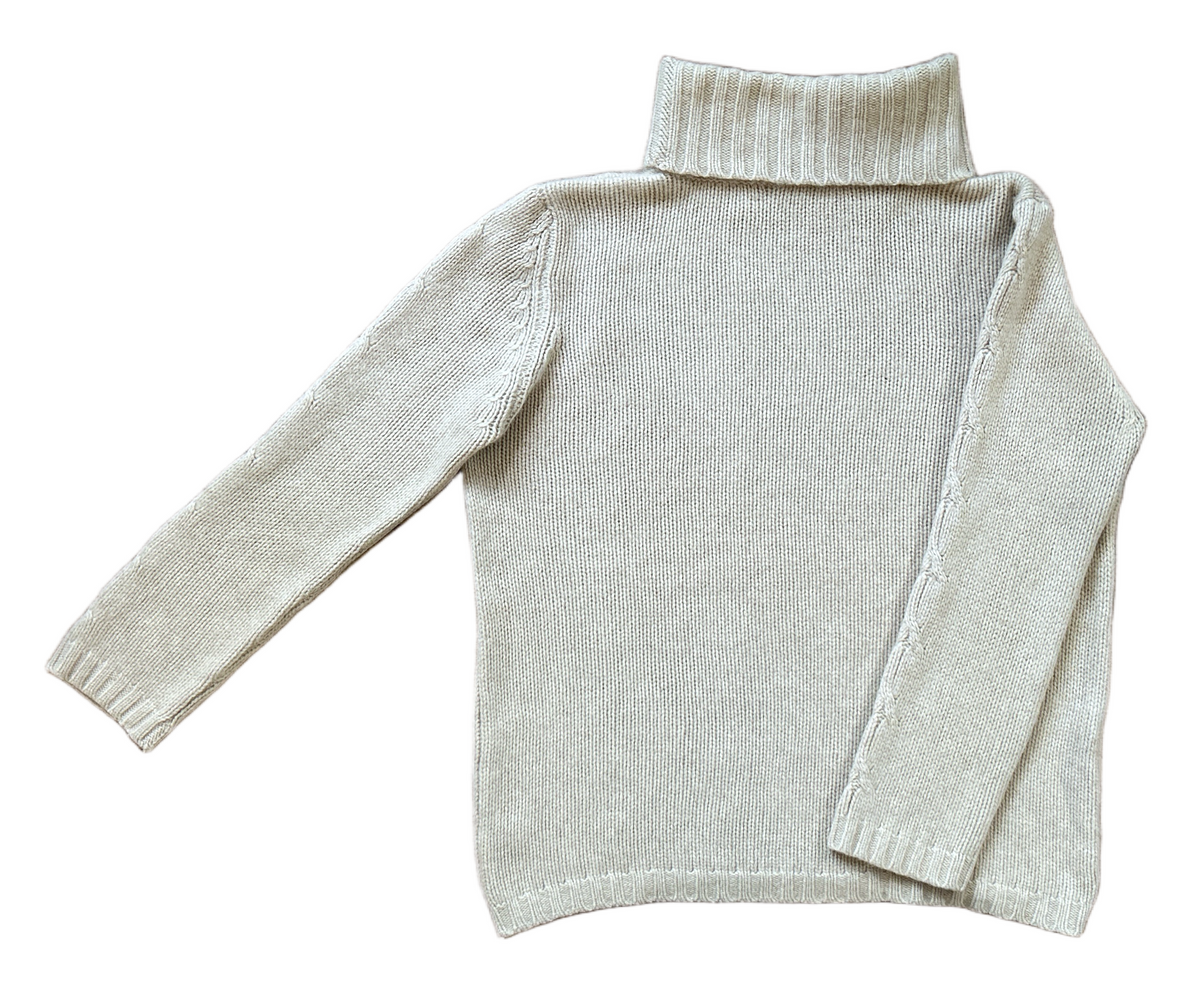 La Mattina, Italy 100% Cashmere Cable Pullover, Women M-L, NP: +400€