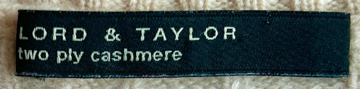 Lord & Taylor, NYC 100% Cashmere Cable Knit Pullover, Women M, NP: ca. 180€