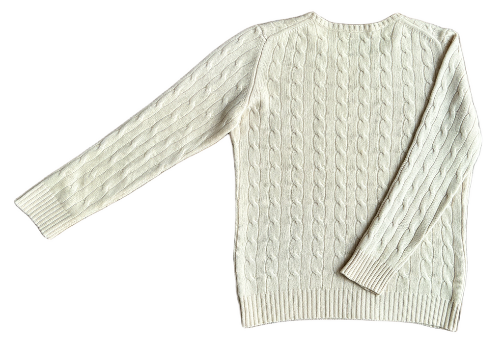 Lord & Taylor, NYC 100% Cashmere Cable Knit Pullover, Women M, NP: ca. 180€