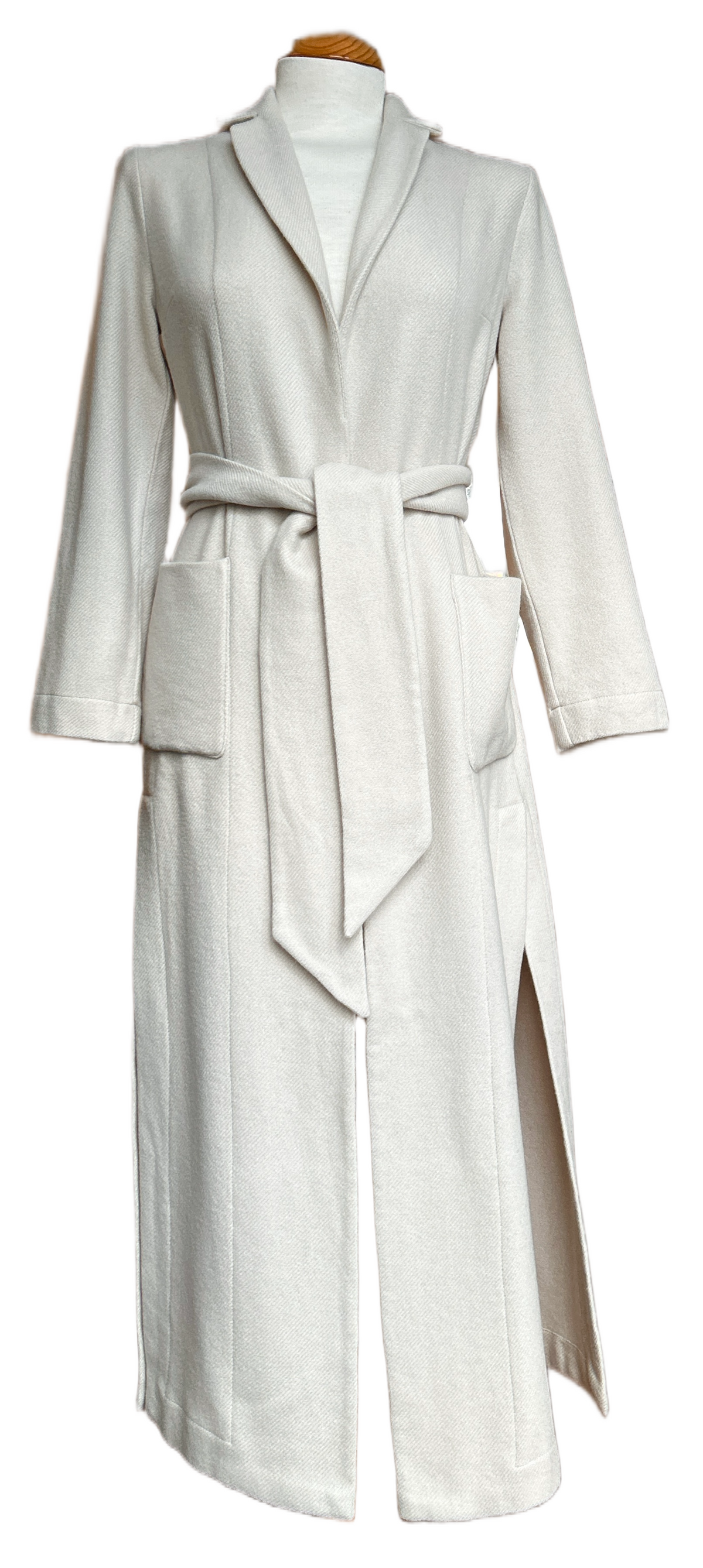 ELLA, Italy,  100% Cashmere Coat, Women S (Greige) NP: 300€