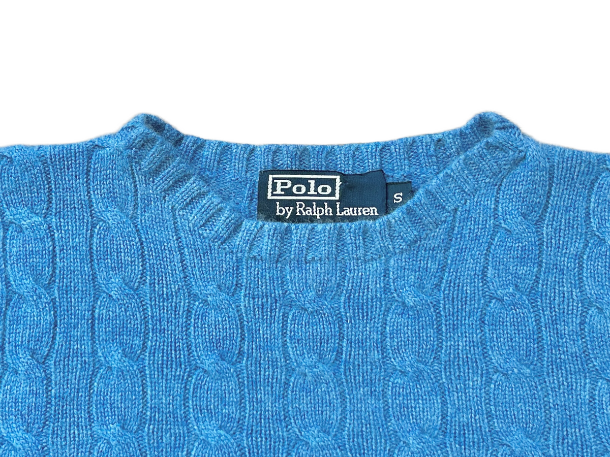 POLO RALPH LAUREN 100% Cashmere Cable Knit Pullover, Damen M, NP: 595€