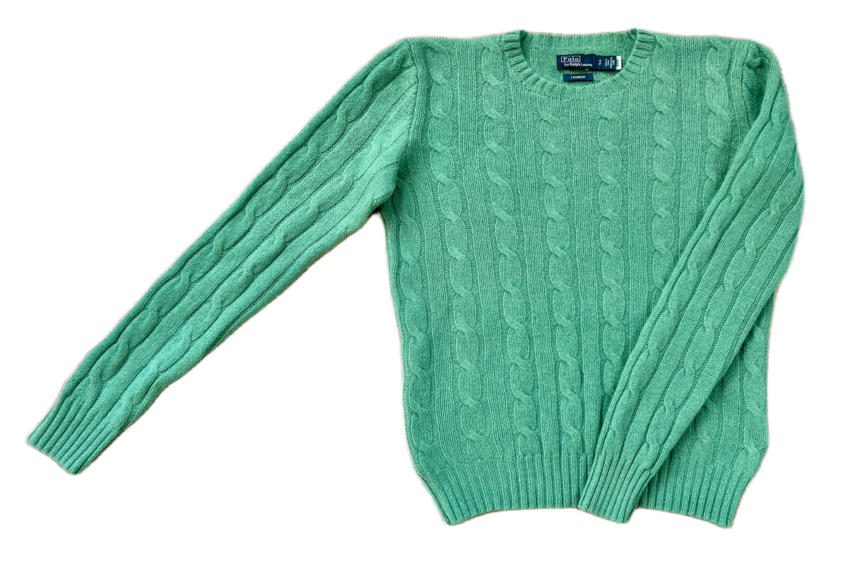POLO RALPH LAUREN Cashmere Cable Knit Pullover, Women S, NP: 495€