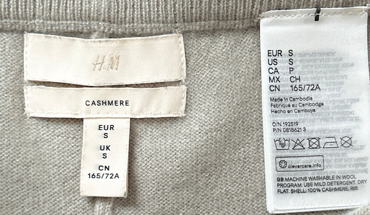H&M joggers, 100% Cashmere, Men S, NP: ca. 169€