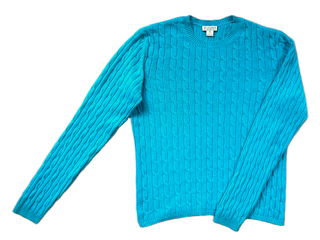 INVESTMENTS 100% Cashmere Cable Knit Pullover, Women M, NP: ca. 150€