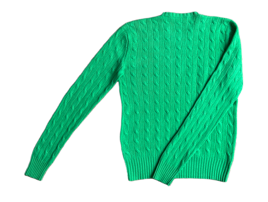 POLO RALPH LAUREN, 100% Cashmere Cable Knit Pullover, Women S, NP: 595€