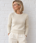 La Mattina, Italy 100% Cashmere Cable Pullover, Women S, NP: +400€