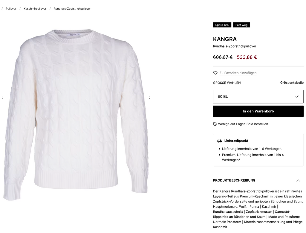 KANGRA, Italy, 100% Cashmere Cardigan, Men XXL, NP: ca. 600€
