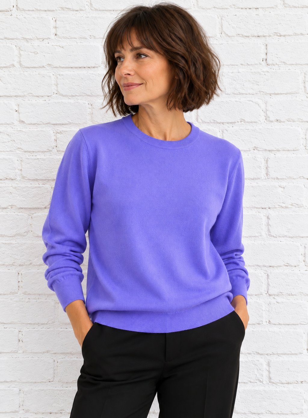 RALPH LAUREN COLLECTION Kaschmir-Pullover, Damen S-M (Lavendel)