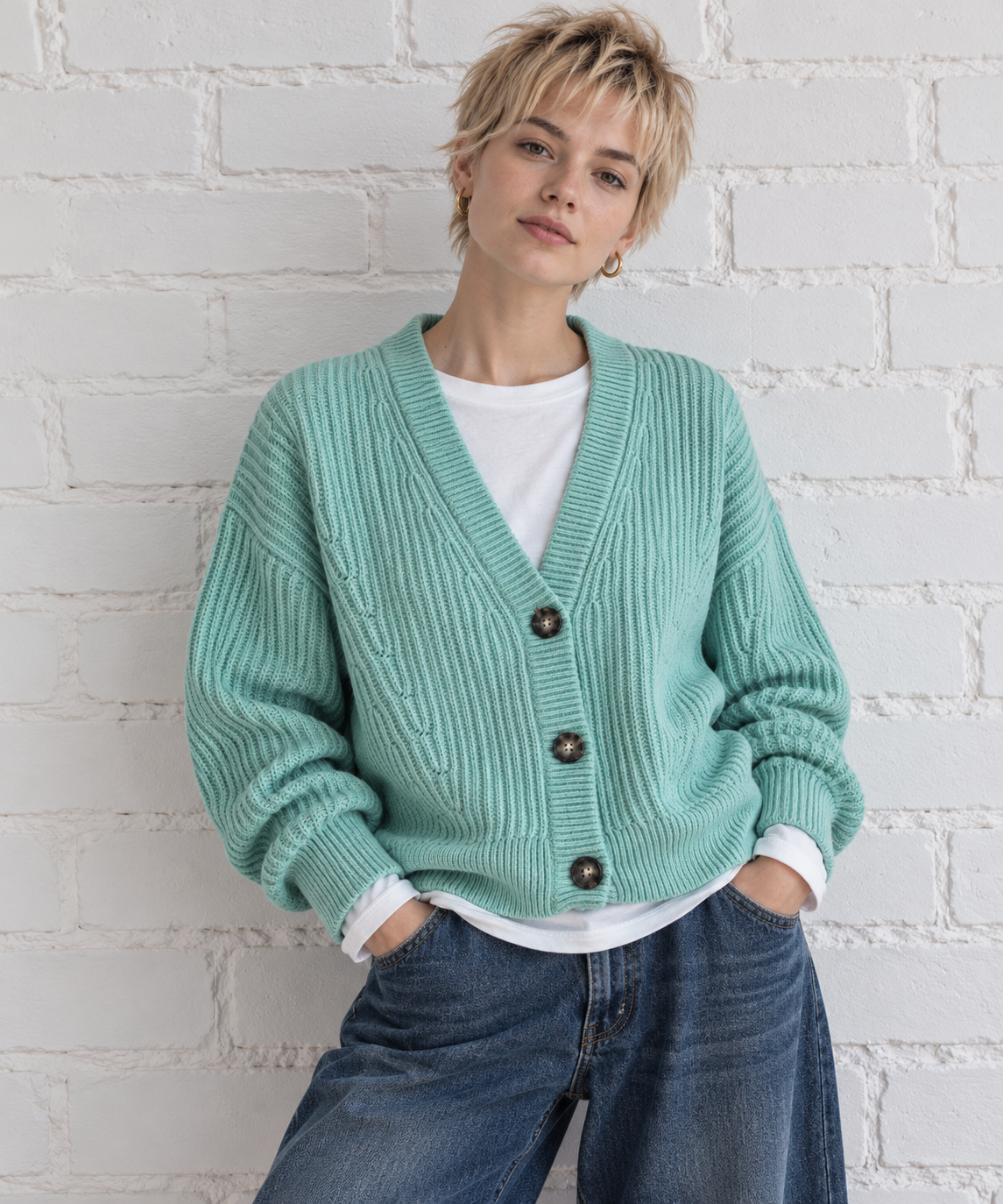 JAKE's Cardigan 100% Cashmere, Women S - M, NP: ca. 200€