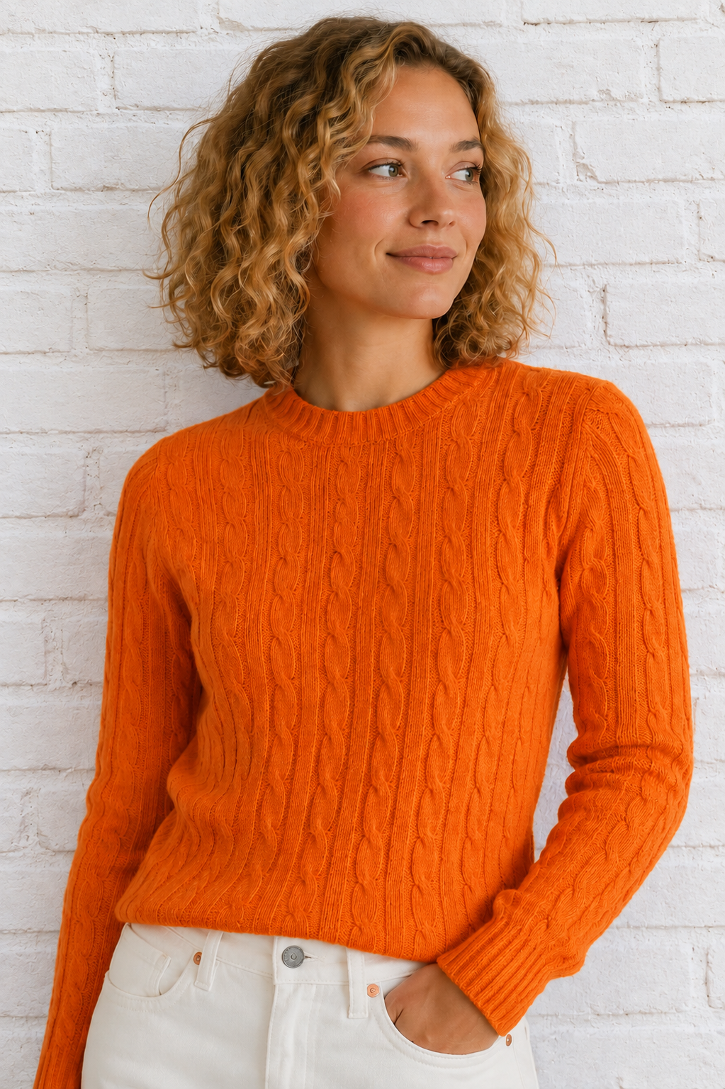 POLO RALPH LAUREN, 100% Cashmere Cable Knit Pullover, Women S, NP: 595€