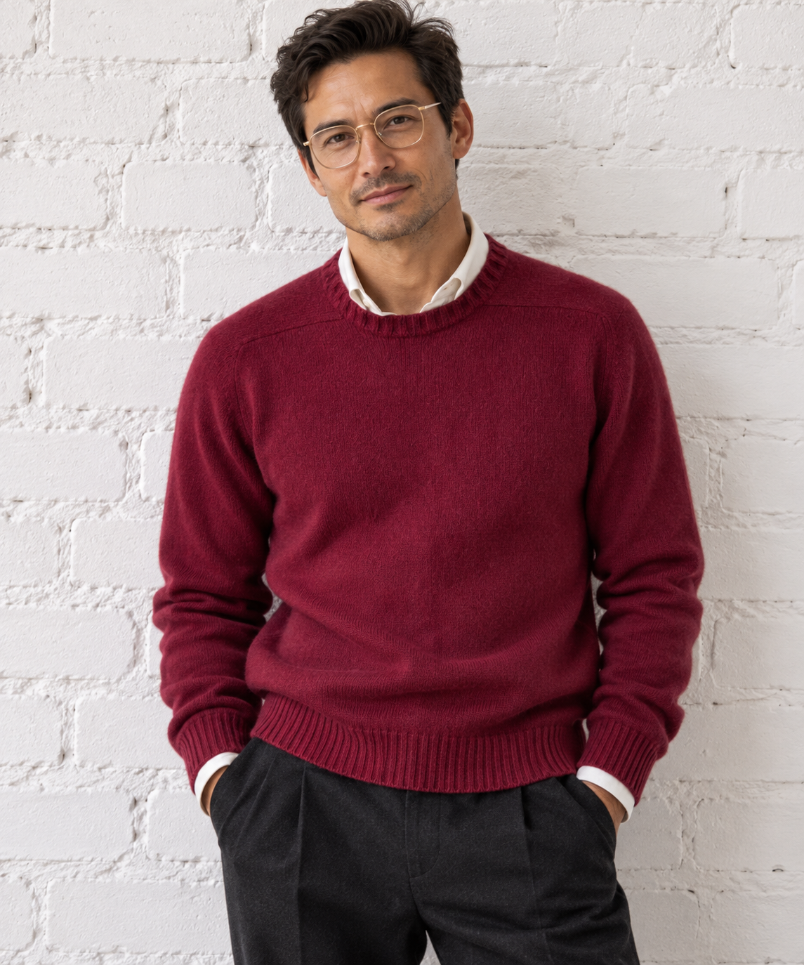 NICOLL, Paris, made in Scotland, 100% Cashmere Pullover, Men L, NP: +350€