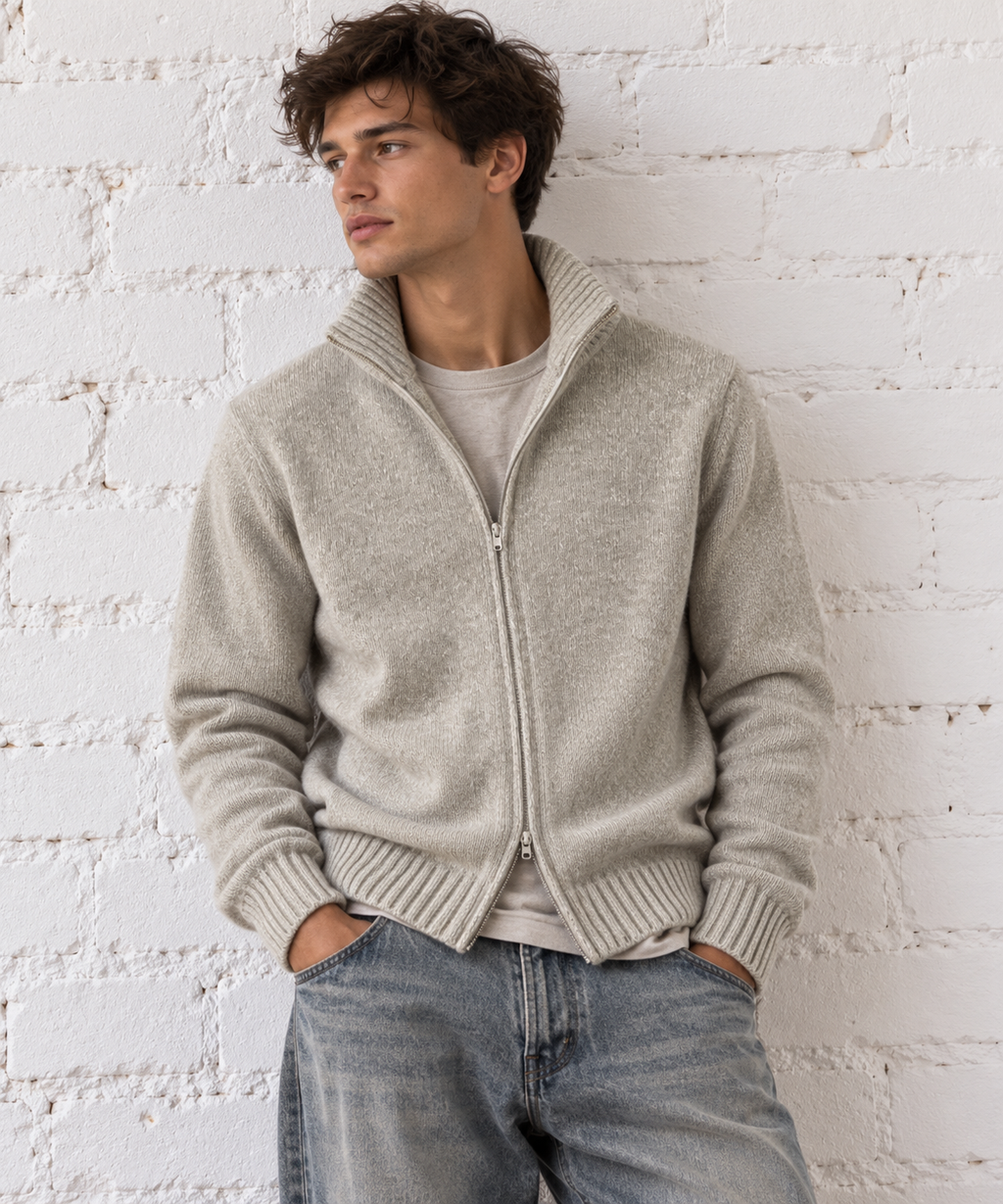 SANDRO, Paris, made in Italy, 100% Cashmere Cardigan, Men M, NP: ca. 365€