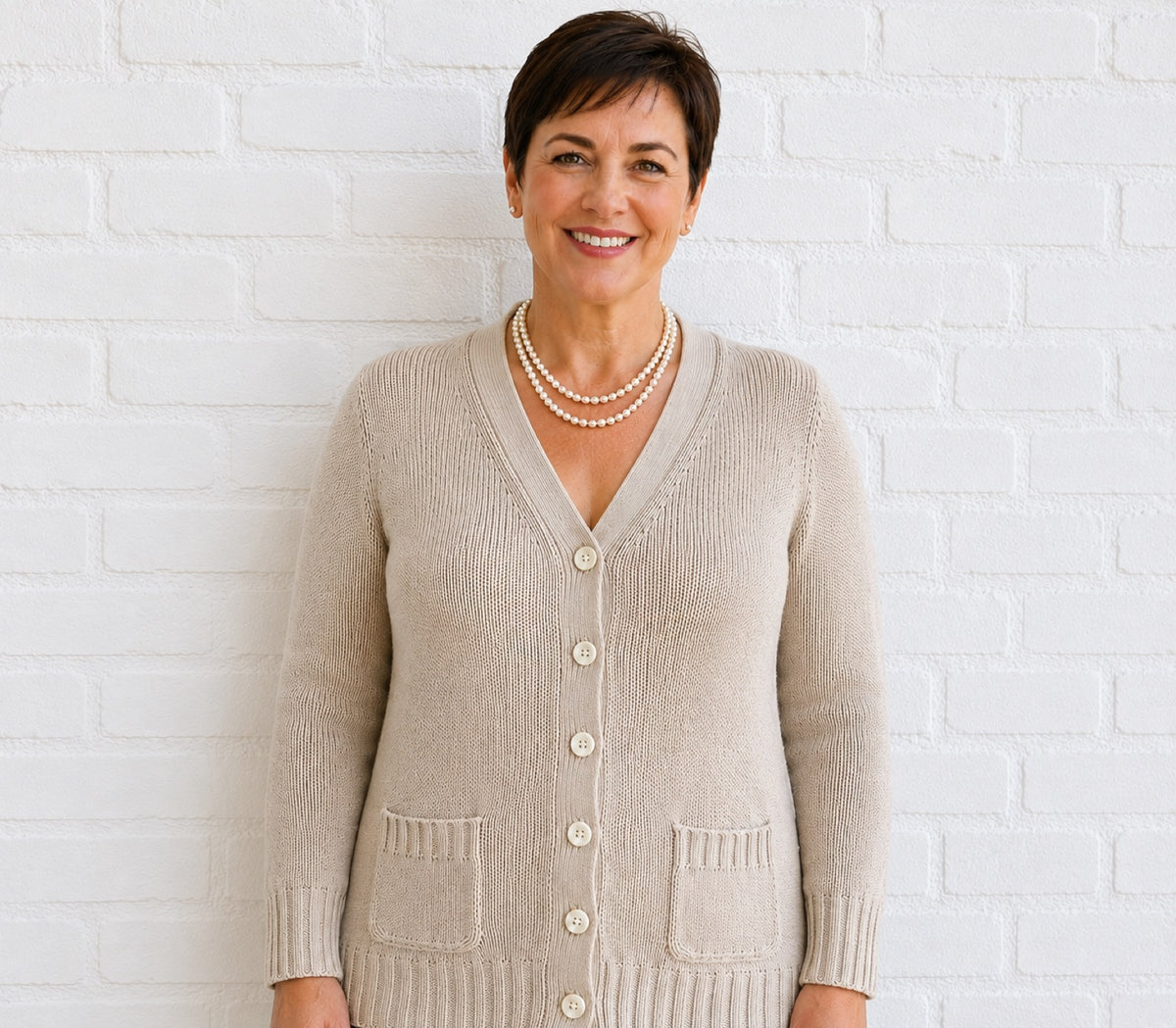 BRUCE FIELD Paris Cashmere Cardigan, Women L