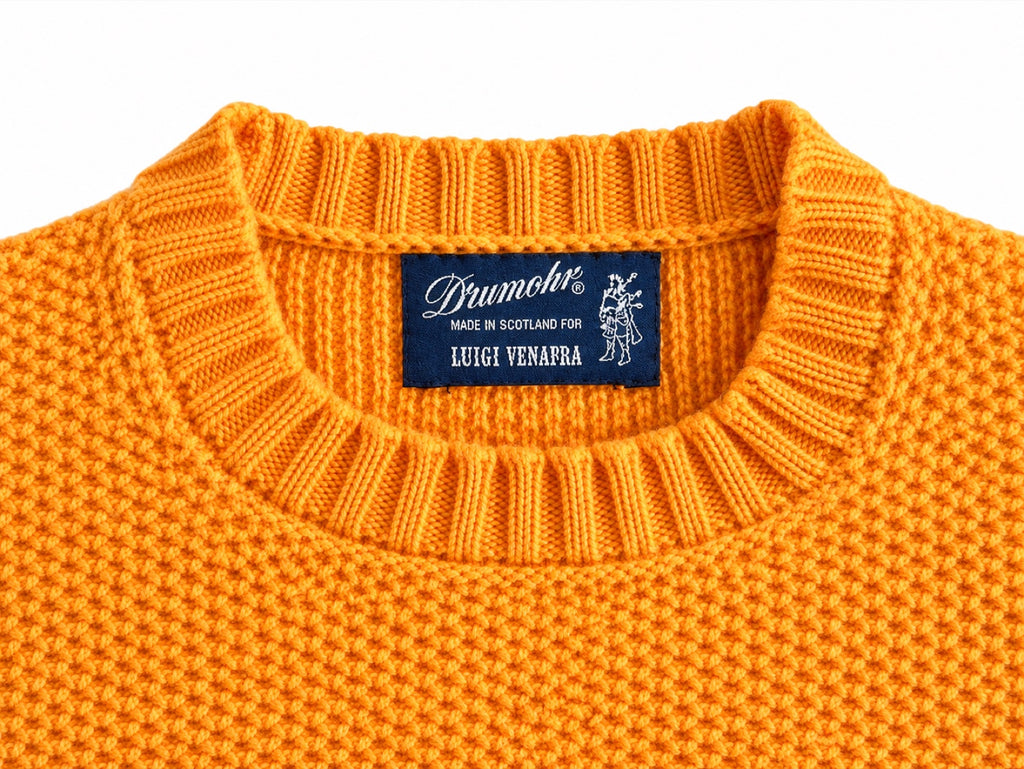 DRUMOHR Scotland Oversized Waffle Knit Cashmere Pullover, Women XL