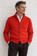 HERMÈS Paris Cashmere Zip Cardigan, Men L