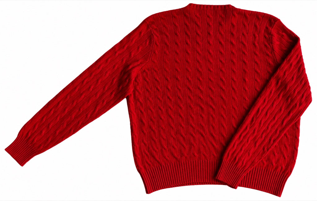 POLO RALPH LAUREN Cashmere Cable Knit Pullover, Men XXL