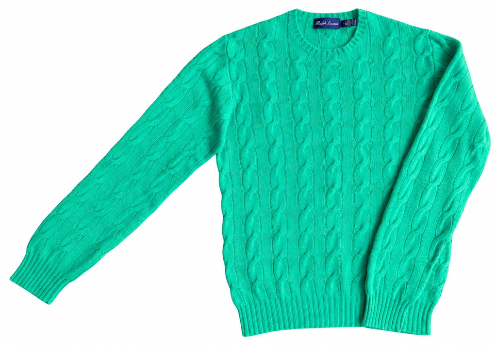 RALPH LAUREN COLLECTION Cashmere Cable Pullover, Men S-M