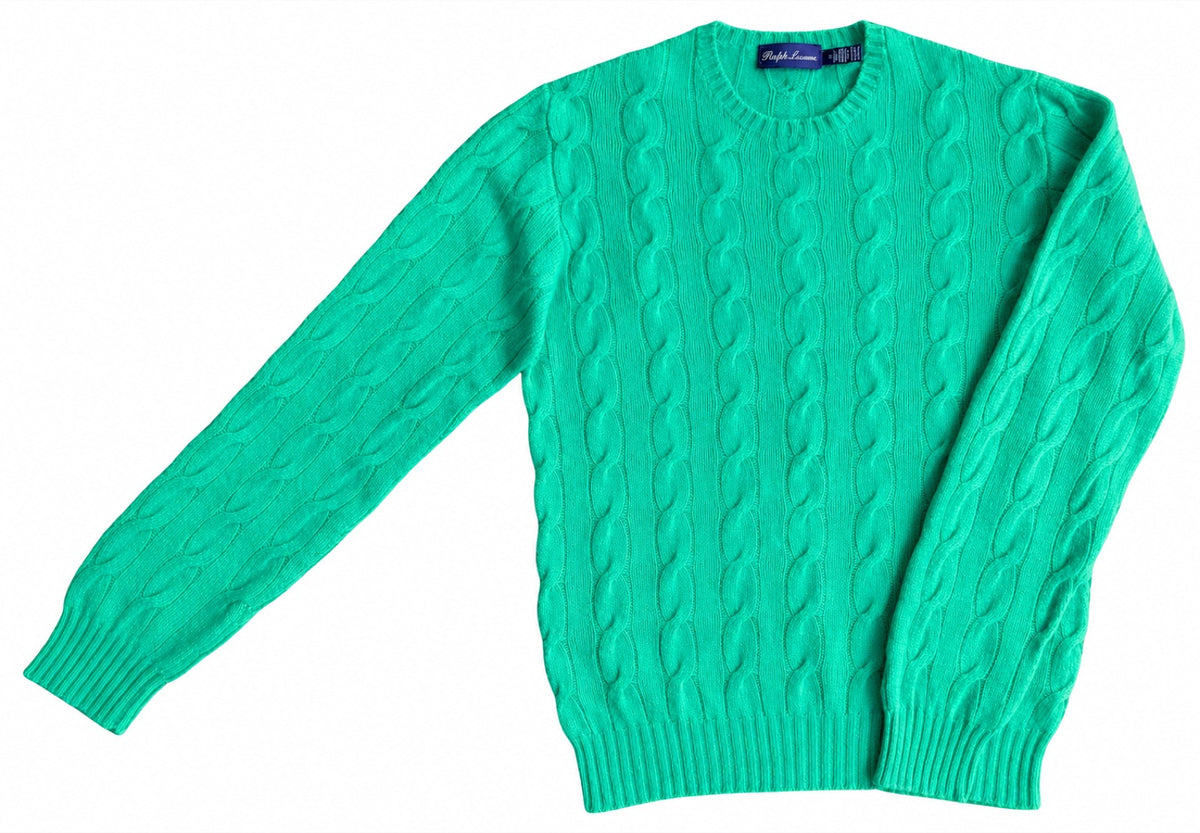 RALPH LAUREN COLLECTION Cashmere Cable Pullover, Men S-M