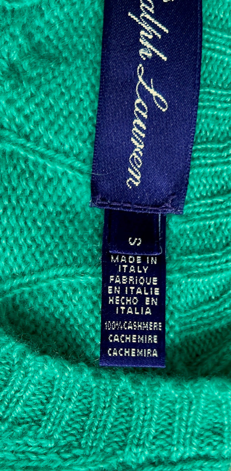 RALPH LAUREN COLLECTION Cashmere Cable Pullover, Men S-M
