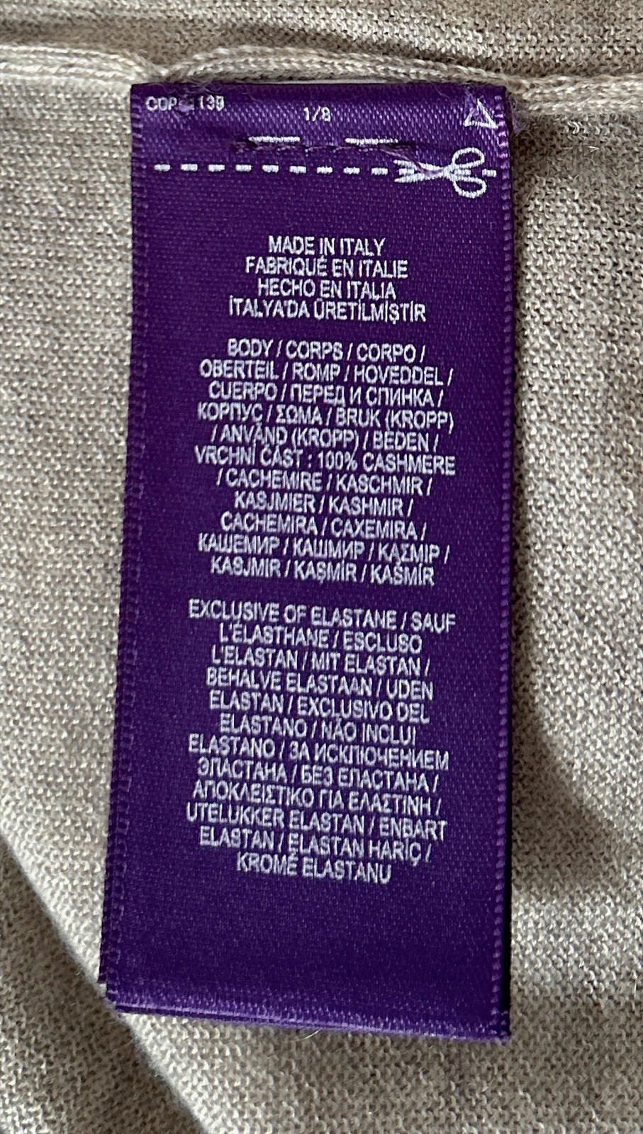 RALPH LAUREN COLLECTION Cashmere Pullover, Women S (Greige)