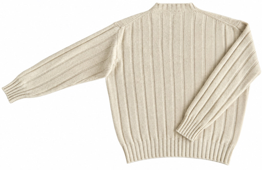 VEZZANI Italy Cashmere Pullover, Men XL (Beige)