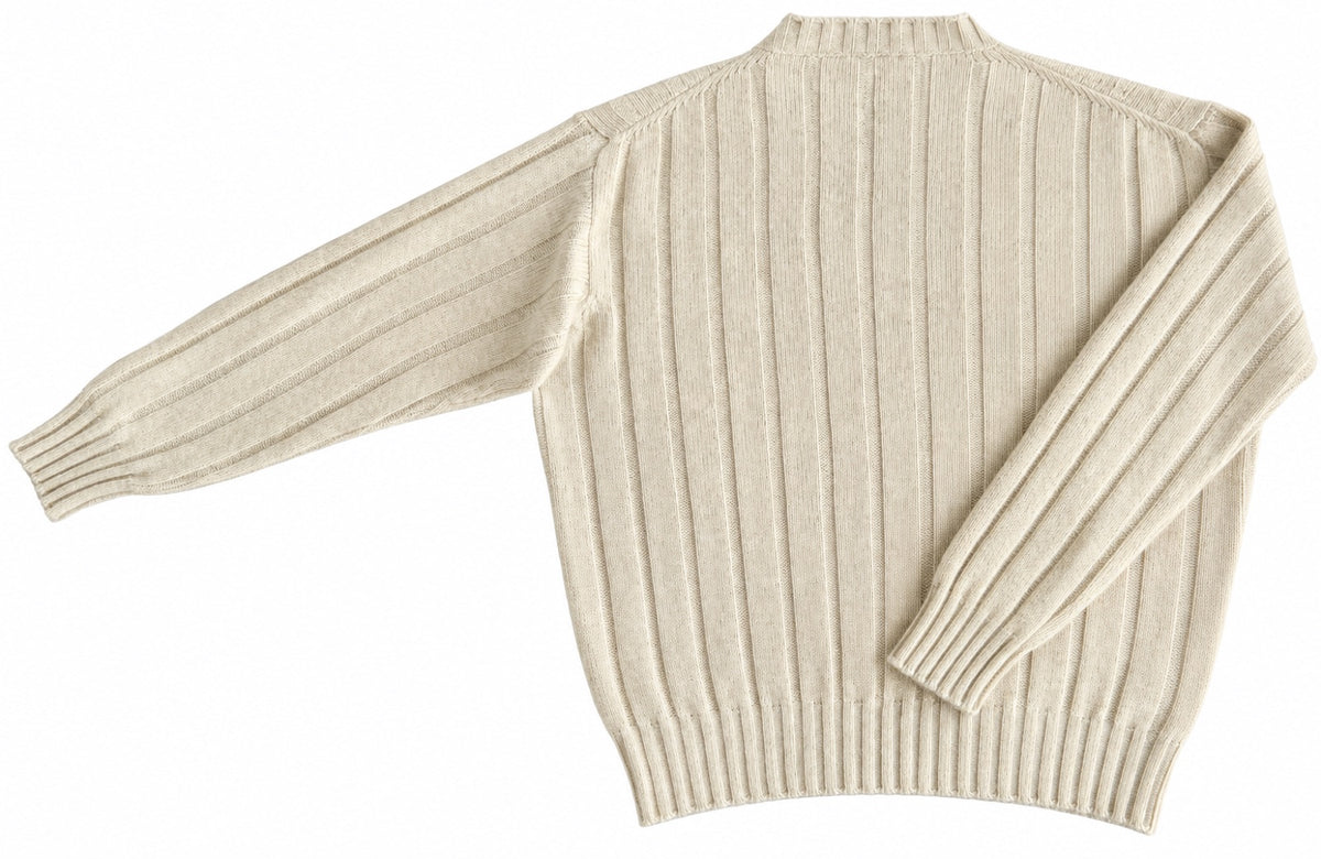 VEZZANI Italy Cashmere Pullover, Men XL (Beige)