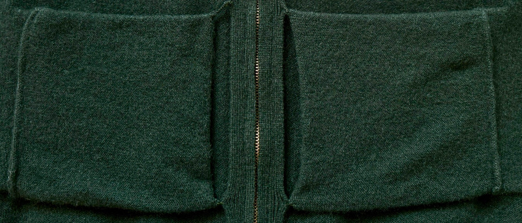 ZWILLINGSHERZ Cashmere Zip Cardigan, Women M